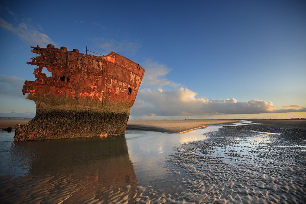 Baltray Shipwreck at Sunset