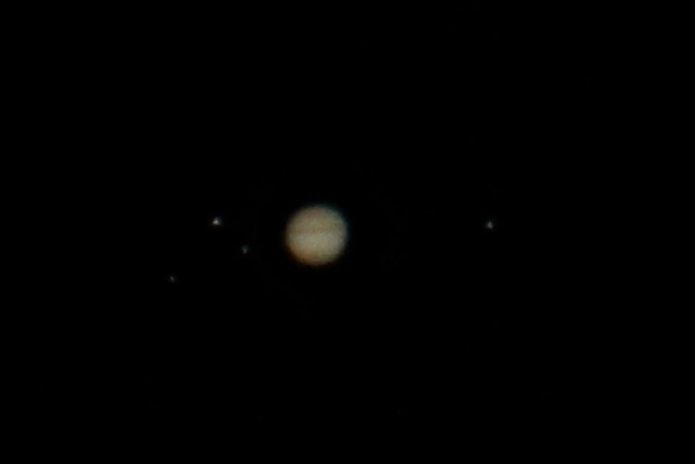 Jupiter and Four Galilean Moons