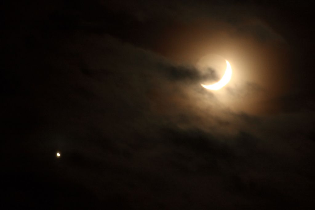 The Moon and Venus