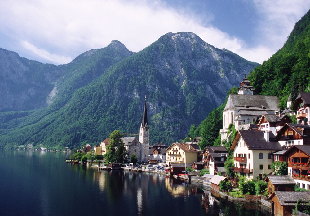 Overlooking the Picturesque Village of Hallstatt